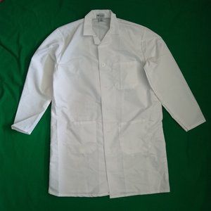 White Scientific Lab Coat 3 pocket Chemistry NWOT